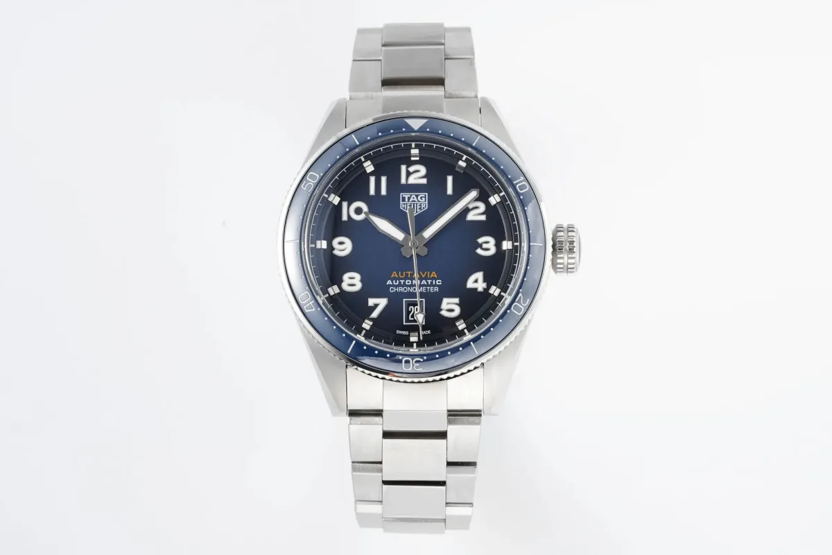 V6 Factory TAG Heuer Series Watch - Blue Dial, Stainless Steel, Automatic Movement, Formal &amp; Casual Style, Super Clone Replica Edition