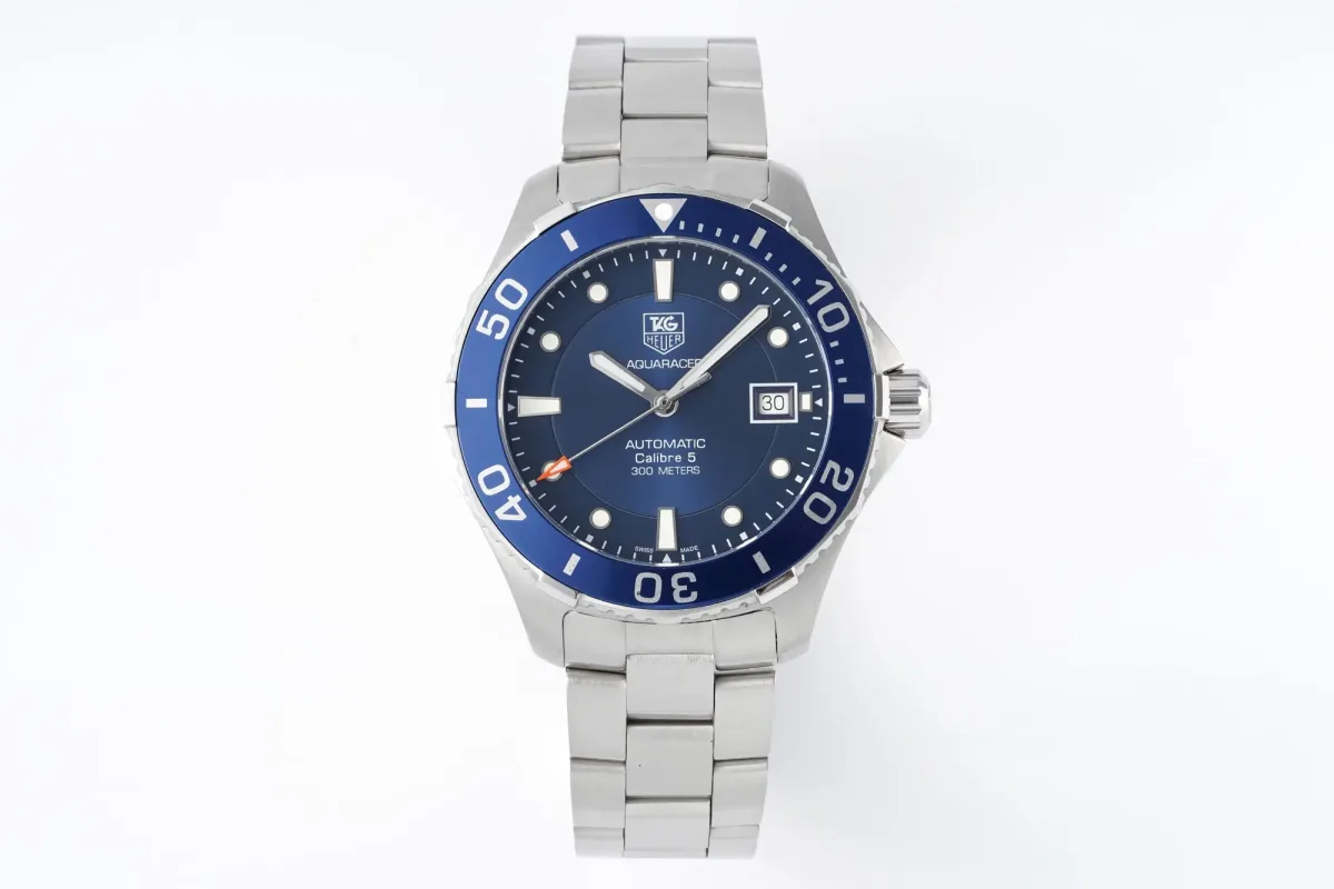 V6 Factory TAG Heuer Series Watch - Blue Dial, Stainless Steel, Automatic Movement, Waterproof 100m, Super Clone Replica Edition