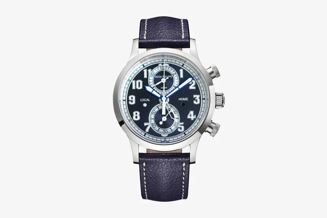 ZF Factory Patek Philippe Complications 5924G Blue Leather Super Clone Replica Watch