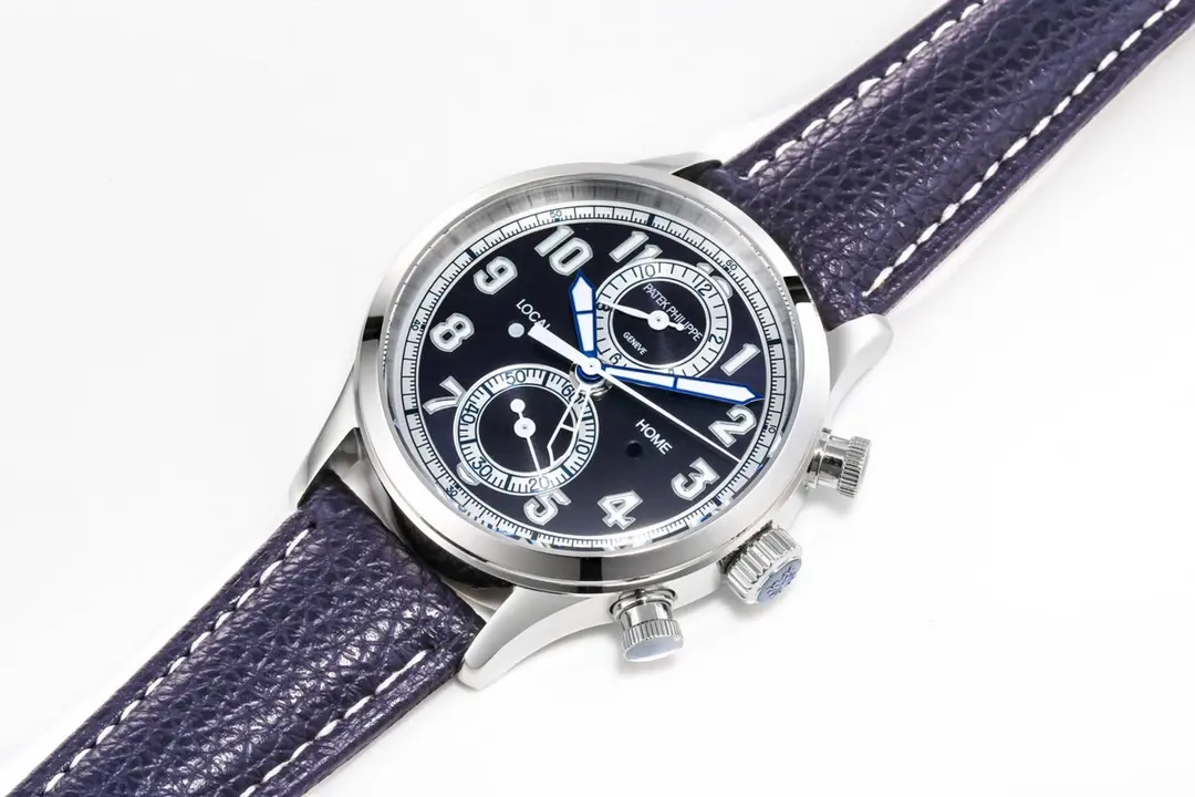 PF Factory Patek Philippe Complications 5924G Blue Leather Super Clone Replica Watch