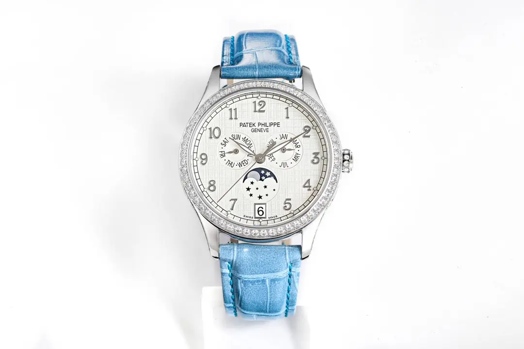 R8 Factory Patek Philippe Complications 4947R Blue Leather Super Clone Replica Watch - Premium Replica Watches