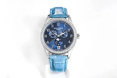ZF Factory Patek Philippe Complications 4947R Blue Leather Super Clone Replica Watch