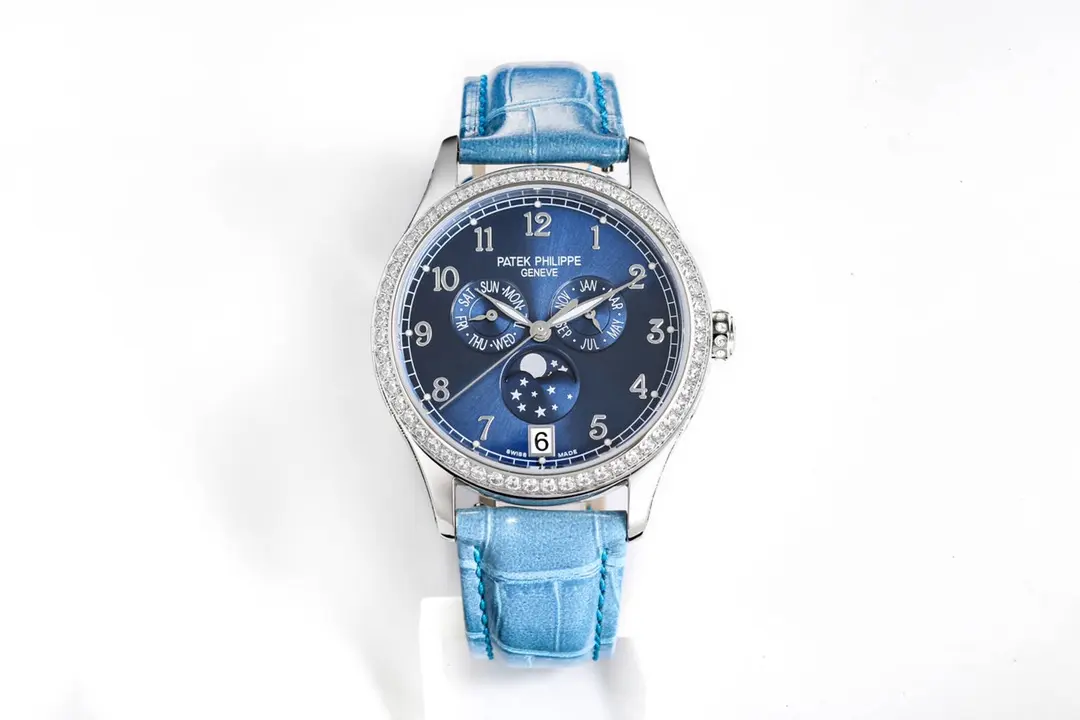MP Factory Patek Philippe Complications 4947R Blue Leather Super Clone Replica Watch