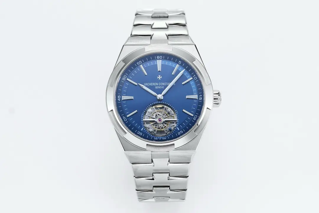 PPF Factory Vacheron Constantin Overseas Tourbillon - Blue Dial, Stainless Steel, New Release Super Clone Watch with Premium Quality