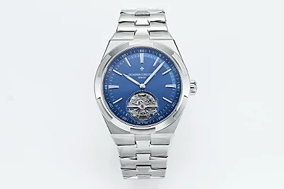 PPF Factory Vacheron Constantin Overseas Tourbillon - Blue Dial, Stainless Steel, New Release Super Clone Watch with Premium Quality