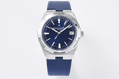 PPF Factory Vacheron Constantin Overseas 4500V Series - Blue Dial, Rubber Strap, Luxury Steel Super Clone Watch - Best Replica Quality
