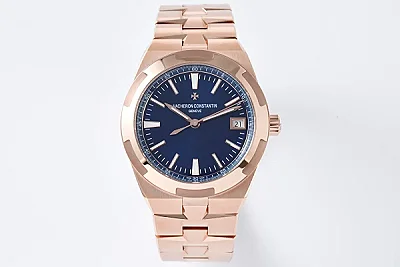 PPF Factory Vacheron Constantin Overseas 4500V Series - Rose Gold Case, Blue Dial, Automatic Super Clone Watch - Best Replica Quality