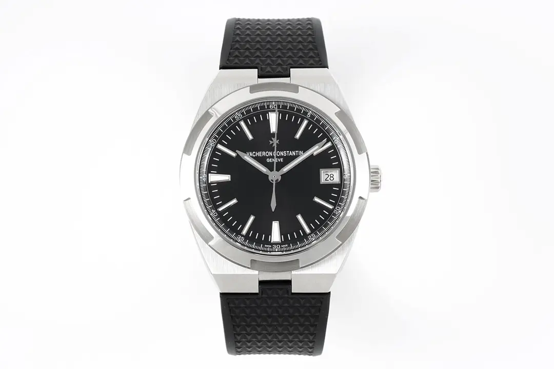 8F Factory Vacheron Constantin Overseas 4500V Series - Black Dial, Rubber Strap, Luxury Steel Super Clone Watch - Best Replica Quality