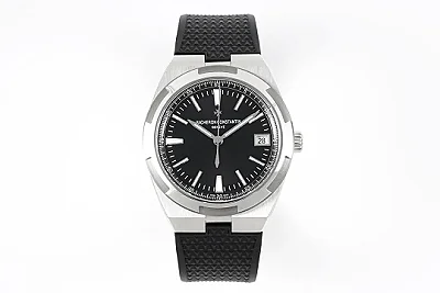 8F Factory Vacheron Constantin Overseas 4500V Series - Black Dial, Rubber Strap, Luxury Steel Super Clone Watch - Best Replica Quality