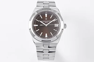 JJ Factory Vacheron Constantin Overseas 4500V Series - Brown Dial, Stainless Steel Bracelet, Luxury Automatic Super Clone Watch - Best Replica Quality