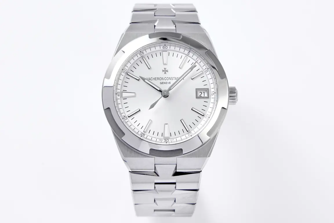 GS Factory Vacheron Constantin Overseas 4500V Series - Silver Stainless Steel Automatic Watch with Date Display - Best Super Clone Watch