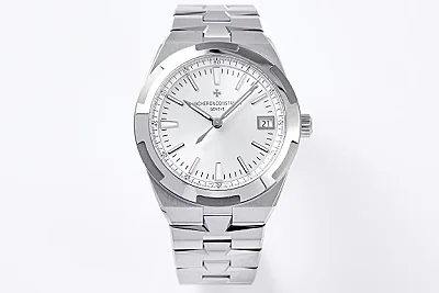 JJ Factory Vacheron Constantin Overseas 4500V Series - Silver Stainless Steel Automatic Watch with Date Display - Best Super Clone Watch