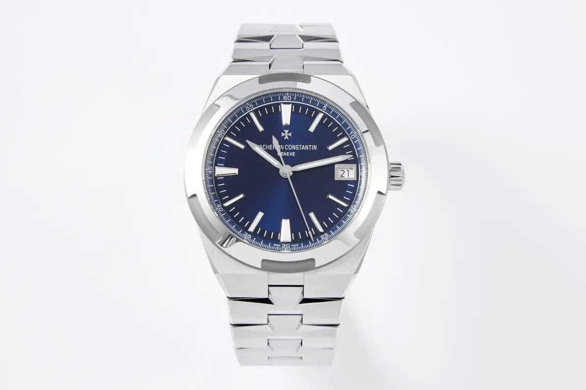 GS Factory Vacheron Constantin Overseas 4500V Series - Blue Dial, Stainless Steel Super Clone Watch, Best Replica, 41mm